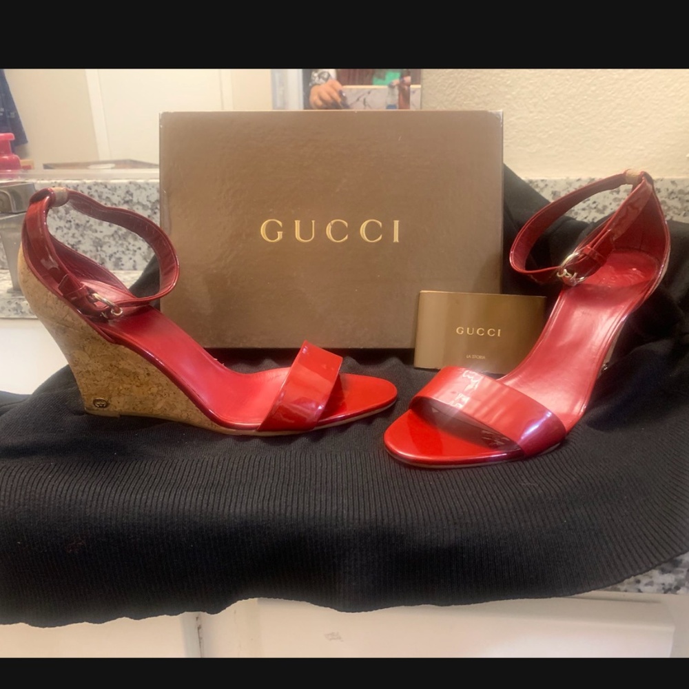 Gucci Wedge Sandals